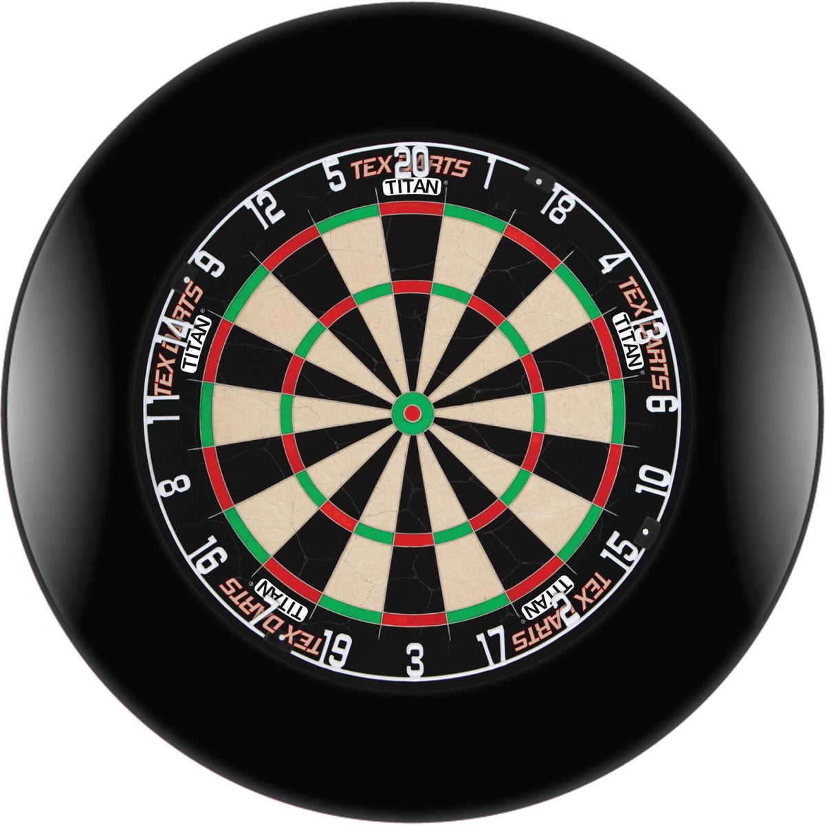 Surrounds &amp; Dartboards - Formula Sports - Plain Dartboard Surround &amp; Dartboard Bundle - Choose Your Board Black / Tex Darts - Titan