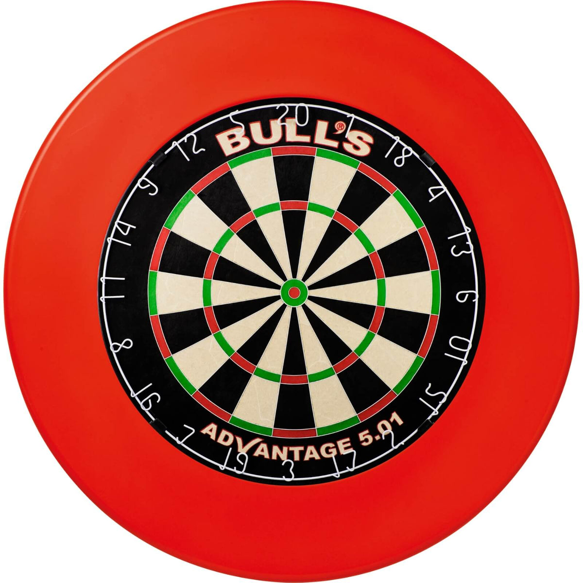 Surrounds &amp; Dartboards - Winmau - Plain Dartboard Surround &amp; Dartboard Bundle - Choose Your Board Red / Bulls NL - Advantage 501