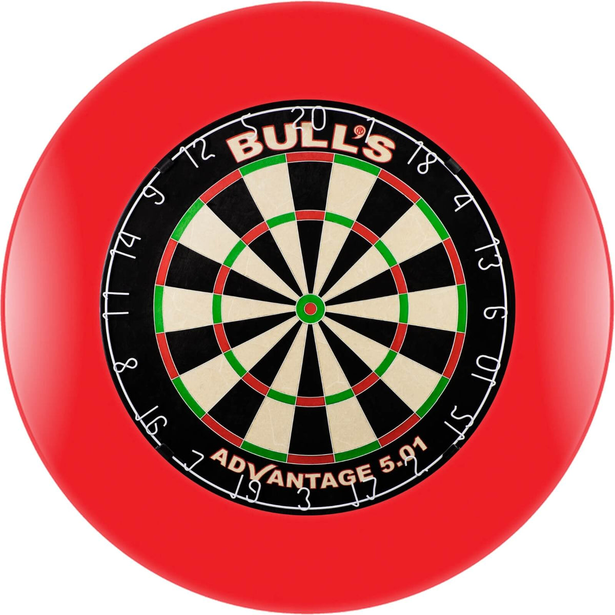 Surrounds &amp; Dartboards - Formula Sports - Plain Dartboard Surround &amp; Dartboard Bundle - Choose Your Board Red / Bulls NL - Advantage 501