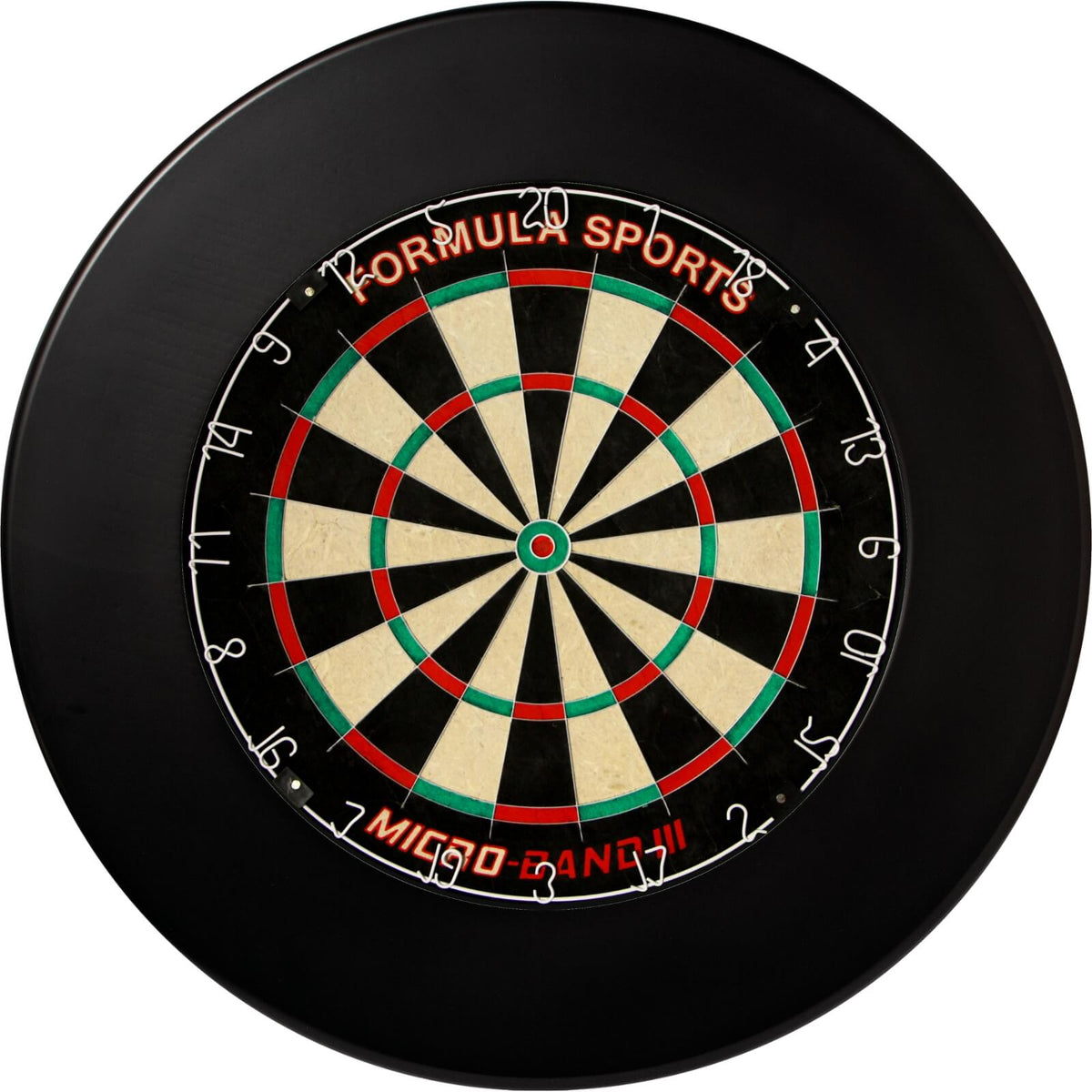 Surrounds &amp; Dartboards - Winmau - Plain Dartboard Surround &amp; Dartboard Bundle - Choose Your Board Black / Formula Sports - Micro Band 3