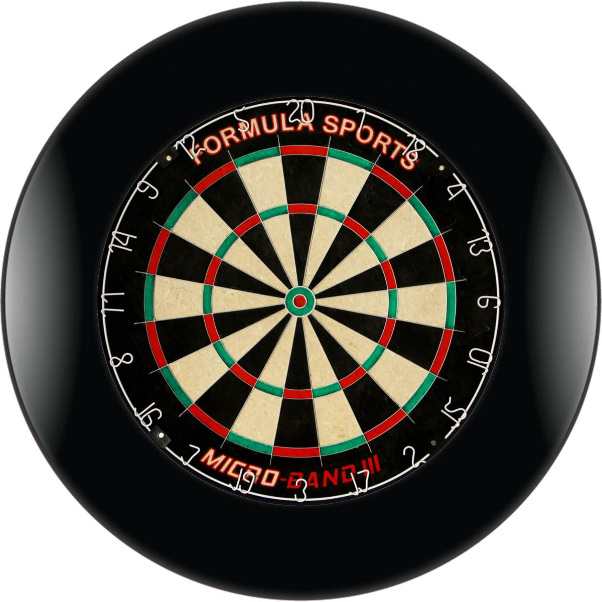 Surrounds &amp; Dartboards - Formula Sports - Plain Dartboard Surround &amp; Dartboard Bundle - Choose Your Board Black / Formula Sports - Micro Band 3