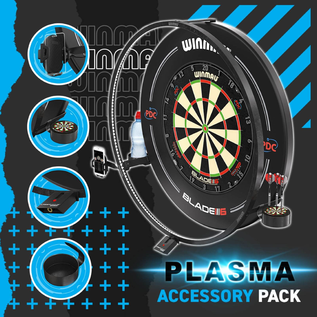 Dartboard Accessories - Winmau - Plasma Light Accessory Pack 