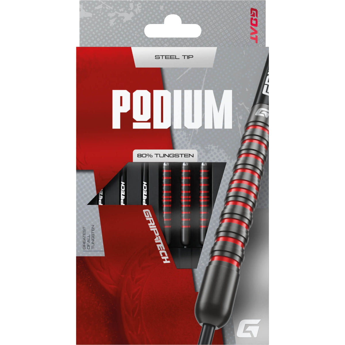 Darts - GOAT - Podium Black Darts - Steel Tip - 80% Tungsten - 20g 22g