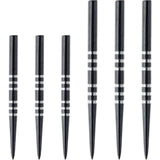 Winmau - Black Re-Grooved Dart Points - 32mm 41mm -