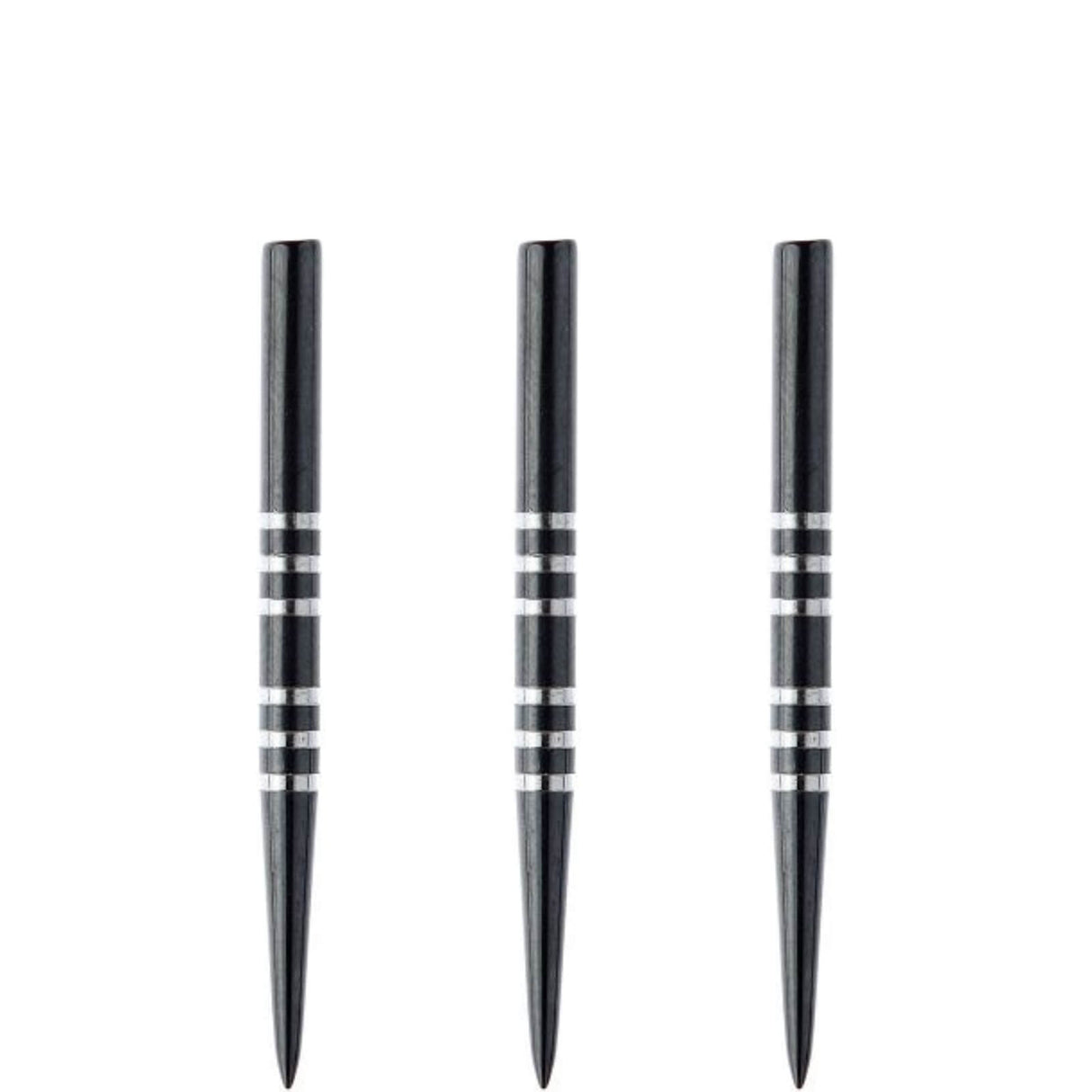 Winmau - Black Re-Grooved Dart Points - 32mm 41mm - 32mm