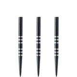 Winmau - Black Re-Grooved Dart Points - 32mm 41mm - 32mm