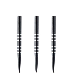 Winmau - Black Re-Grooved Dart Points - 32mm 41mm - 32mm