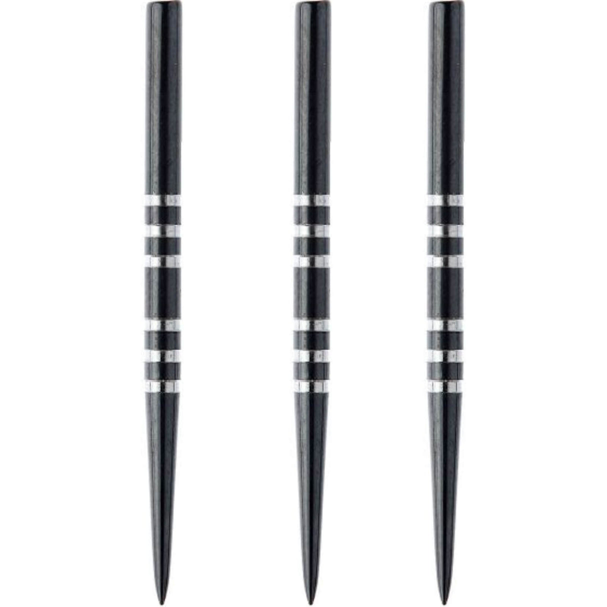 Winmau - Black Re-Grooved Dart Points - 32mm 41mm - 41mm