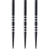 Winmau - Black Re-Grooved Dart Points - 32mm 41mm - 41mm