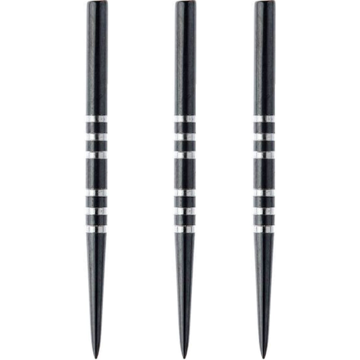 Point Accessories - Winmau - Black Re-Grooved Dart Points - 32mm 41mm 41mm