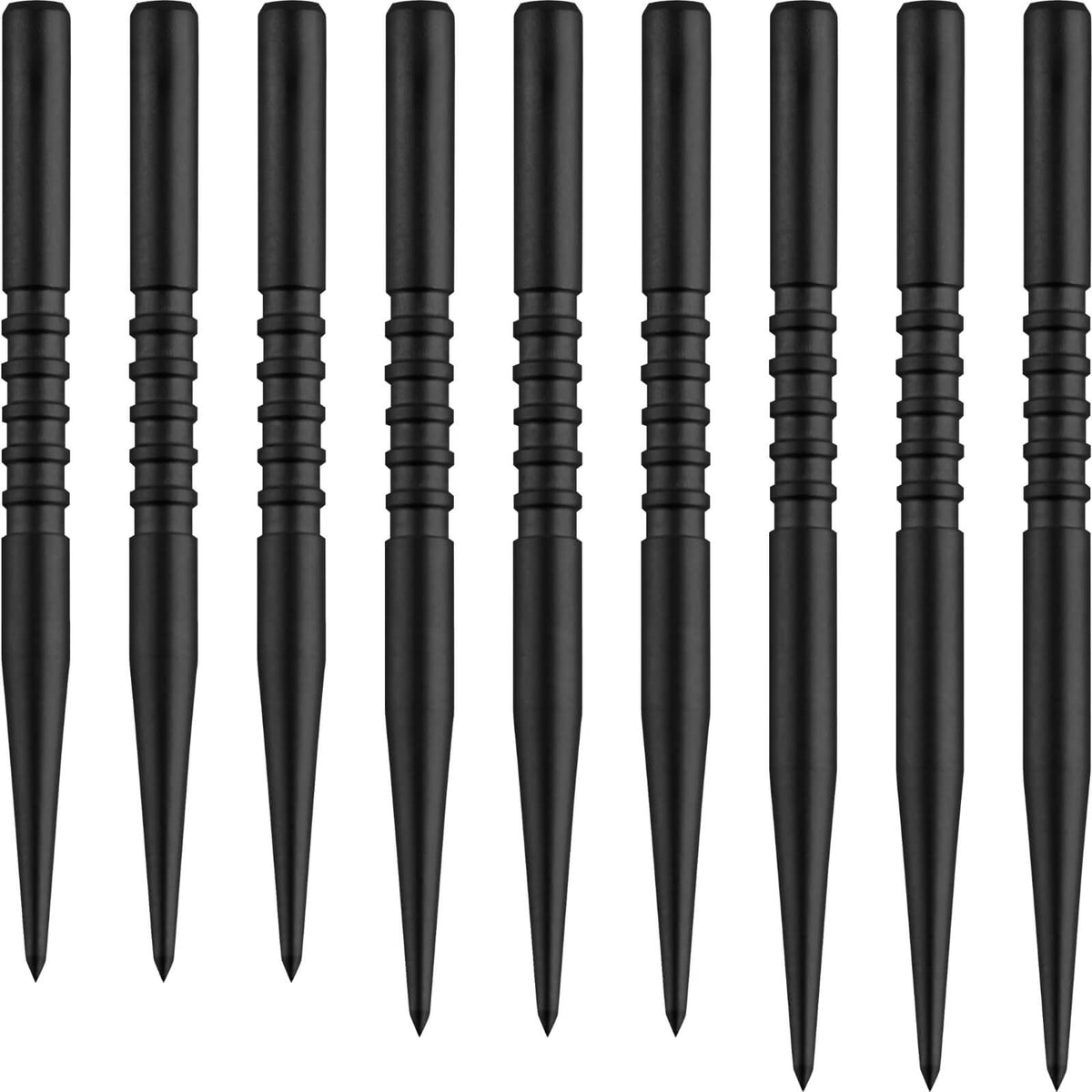 Point Accessories - One80 - Goat Grooved Dart Points - 36mm 38mm 40mm Black / 36mm