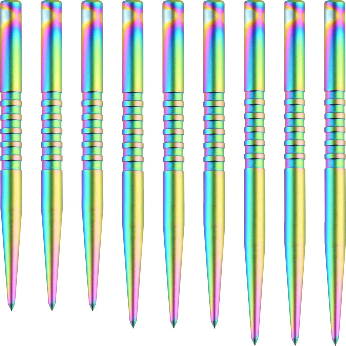 Point Accessories - One80 - Goat Grooved Dart Points - 36mm 38mm 40mm Rainbow / 36mm