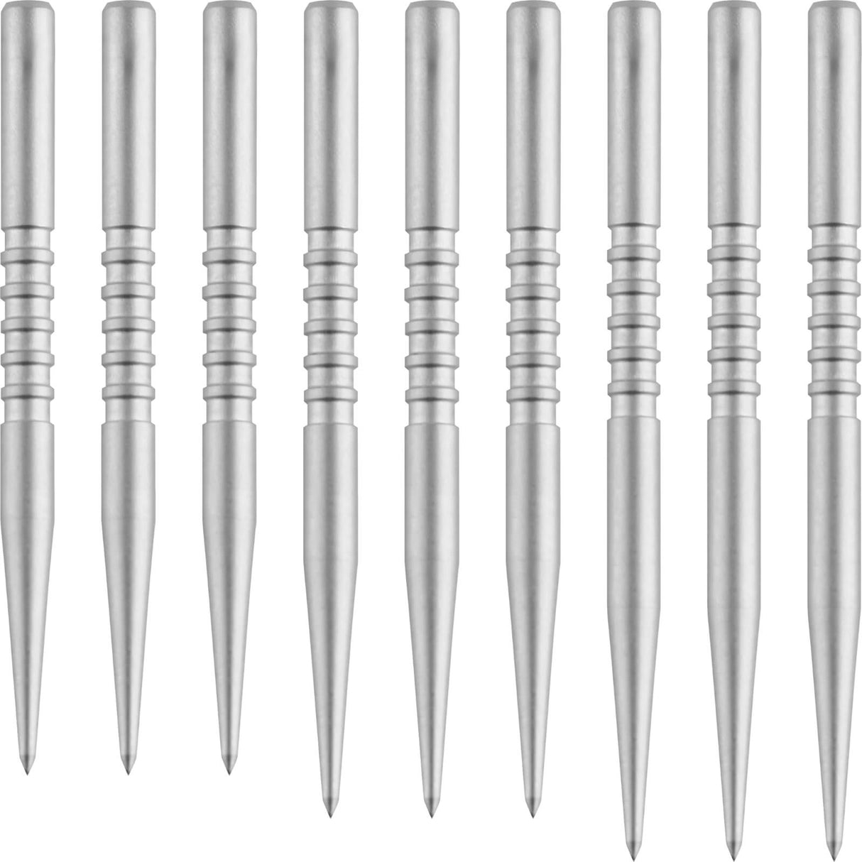 One80 - Goat Grooved Dart Points - 36mm 38mm 40mm - Silver / 36mm