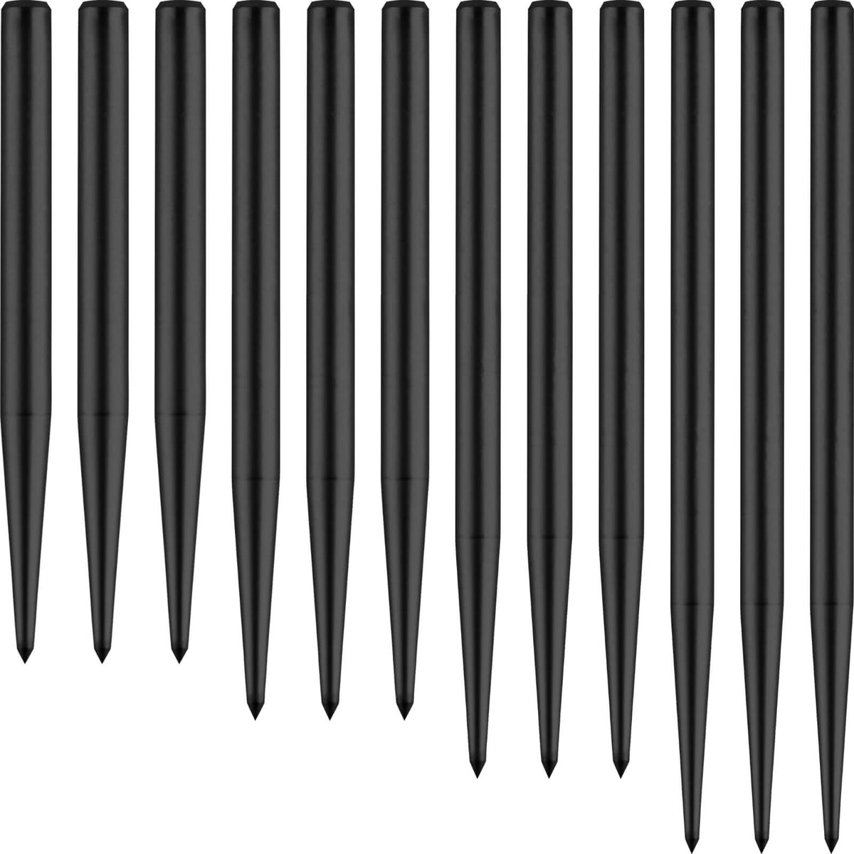 Point Accessories - One80 - Goat Plain Dart Points - 35mm 38mm 41mm 45mm Black / 35mm