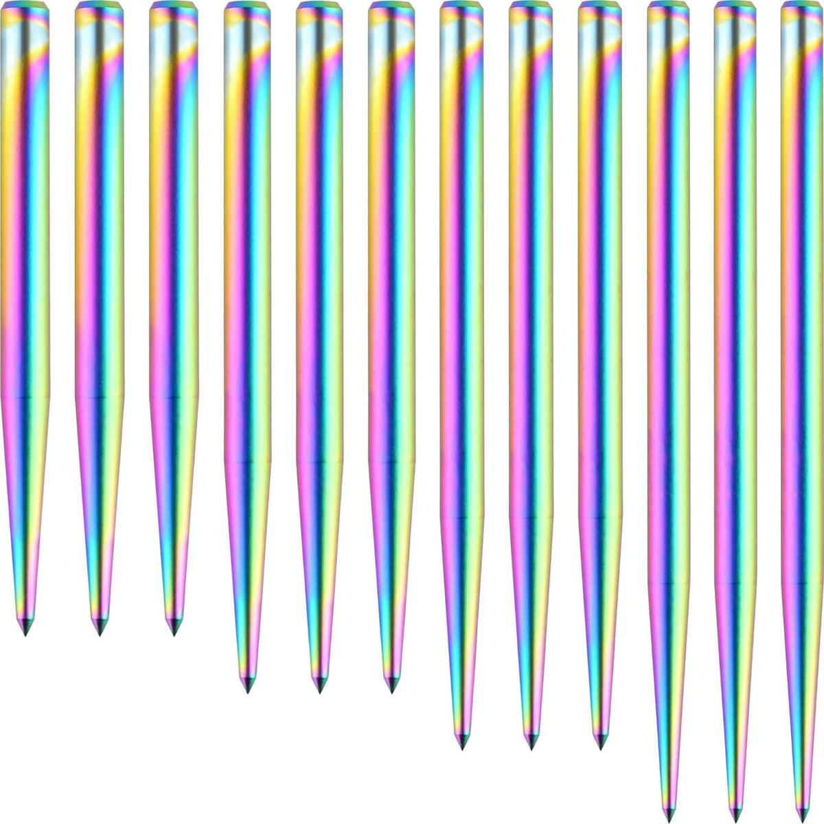 Point Accessories - One80 - Goat Plain Dart Points - 35mm 38mm 41mm 45mm Rainbow / 35mm