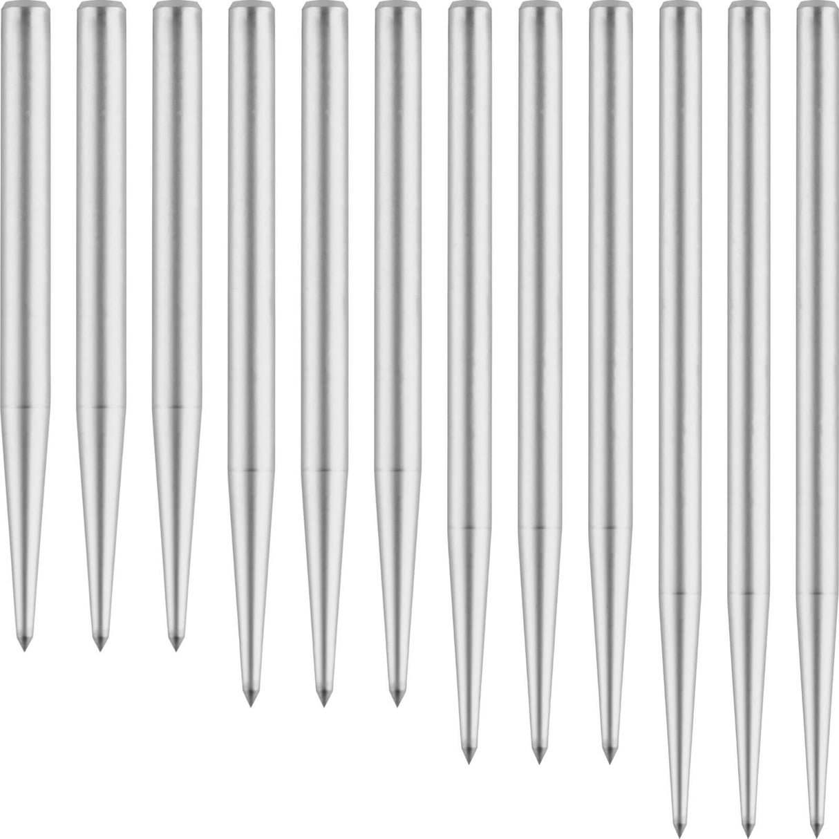 One80 - Goat Plain Dart Points - 35mm 38mm 41mm 45mm - Silver / 35mm
