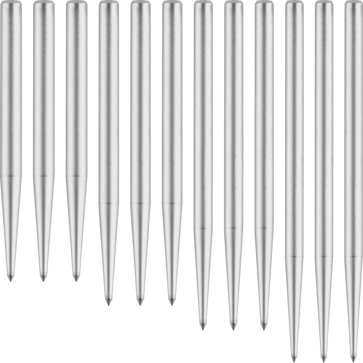 Point Accessories - One80 - Goat Plain Dart Points - 35mm 38mm 41mm 45mm Silver / 35mm