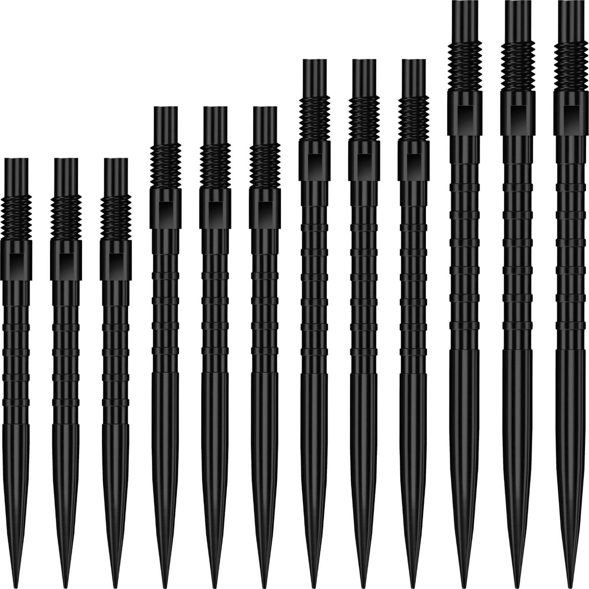 Harrows - Quick Point HM Grip Dart Points - 26mm 30mm 35mm 40mm - Black / 26mm