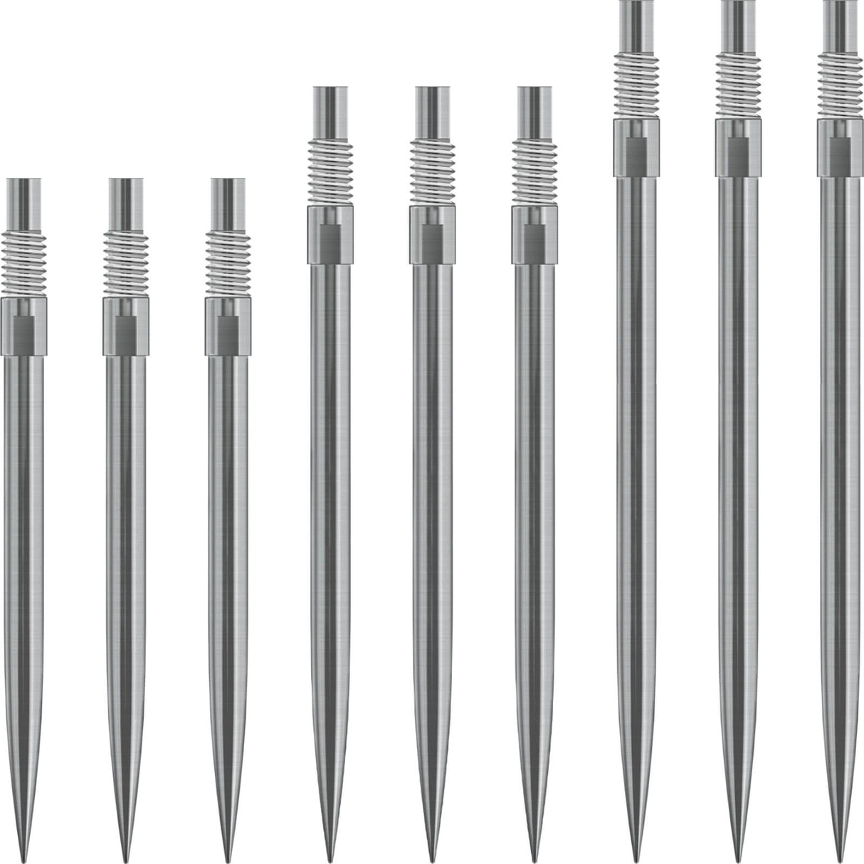 Harrows - Plain Quick Point Dart Points - 30mm 35mm 40mm - Silver / 30mm