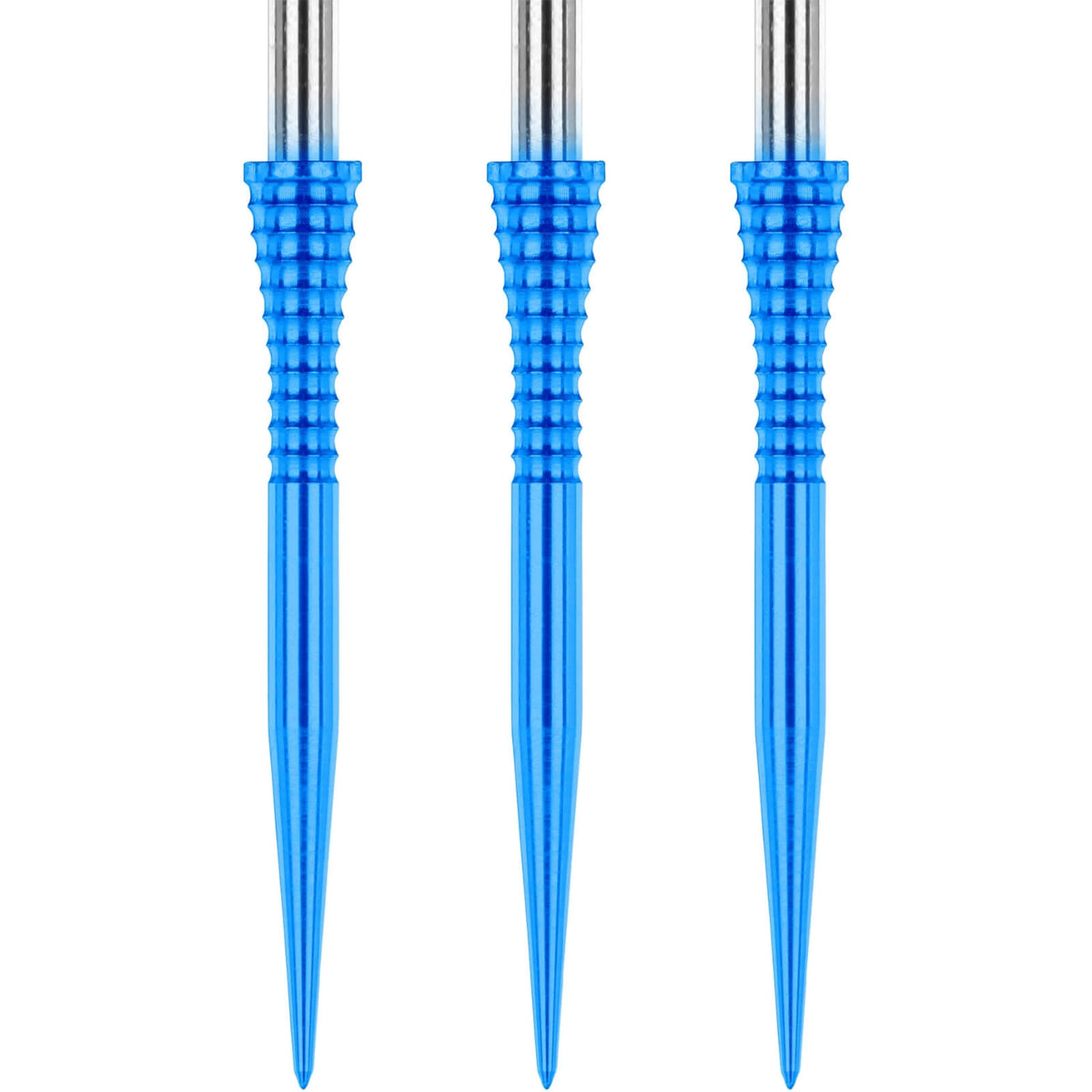 Point Accessories - Red Dragon - Raptor Grooved Blue Dart Points - 35mm