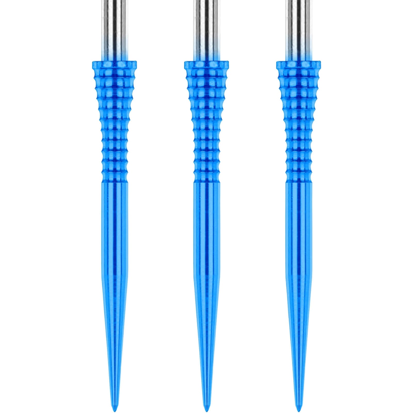 Point Accessories - Red Dragon - Raptor Grooved Blue Dart Points - 35mm