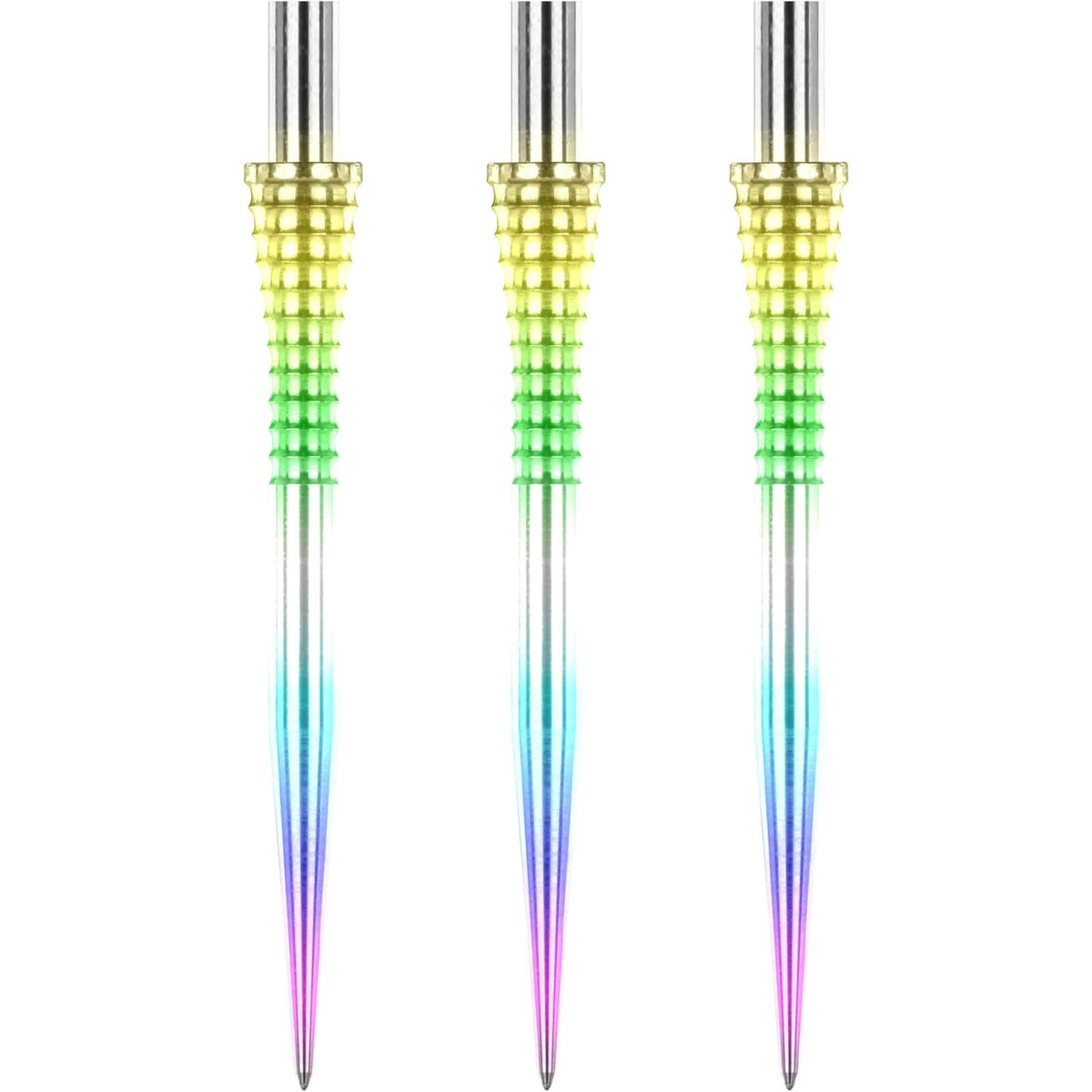 Point Accessories - Red Dragon - Raptor Grooved Rainbow Dart Points - 35mm