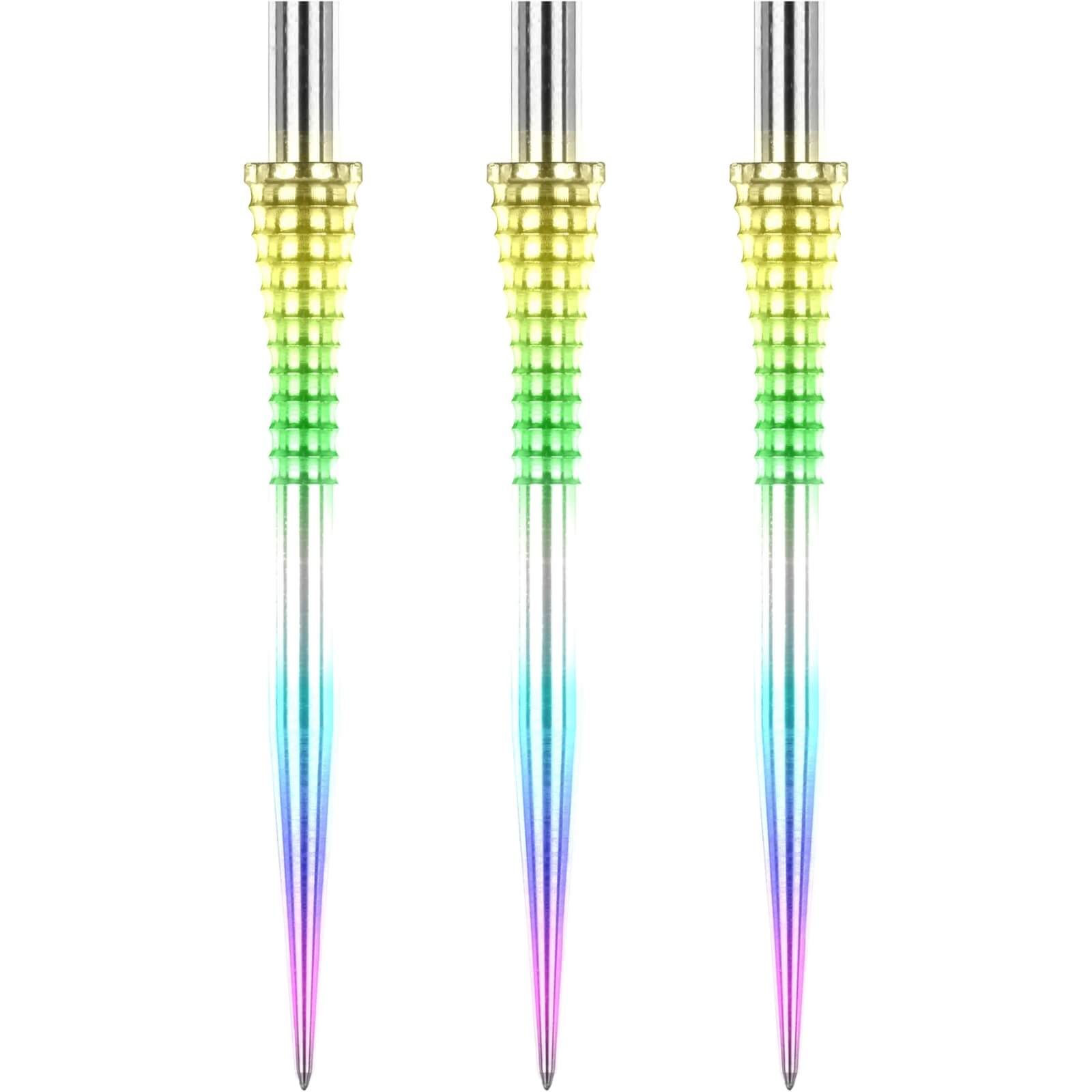 Point Accessories - Red Dragon - Raptor Grooved Rainbow Dart Points - 35mm