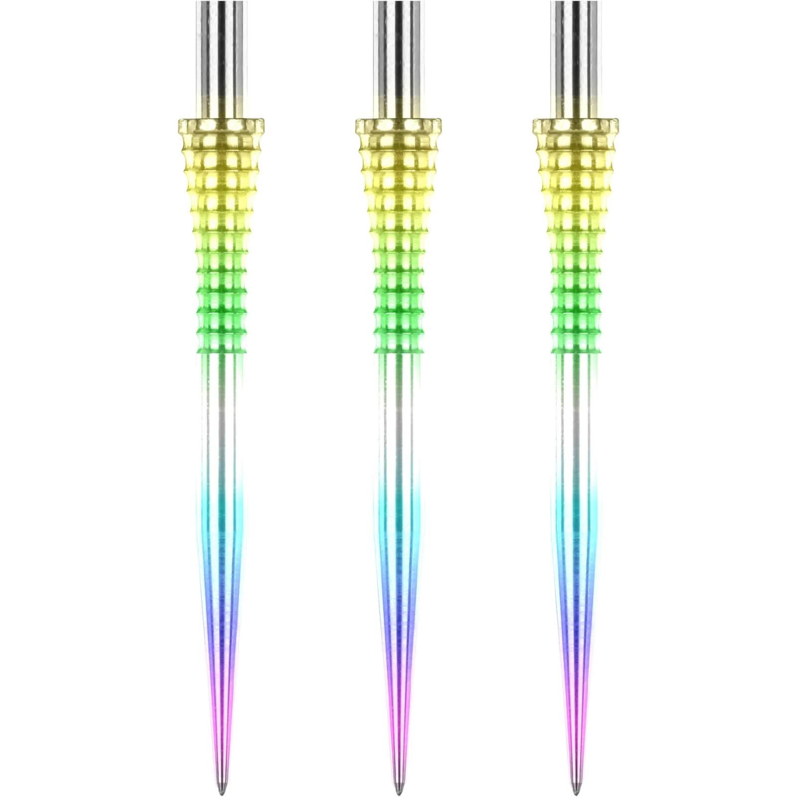 Point Accessories - Red Dragon - Raptor Grooved Rainbow Dart Points - 35mm