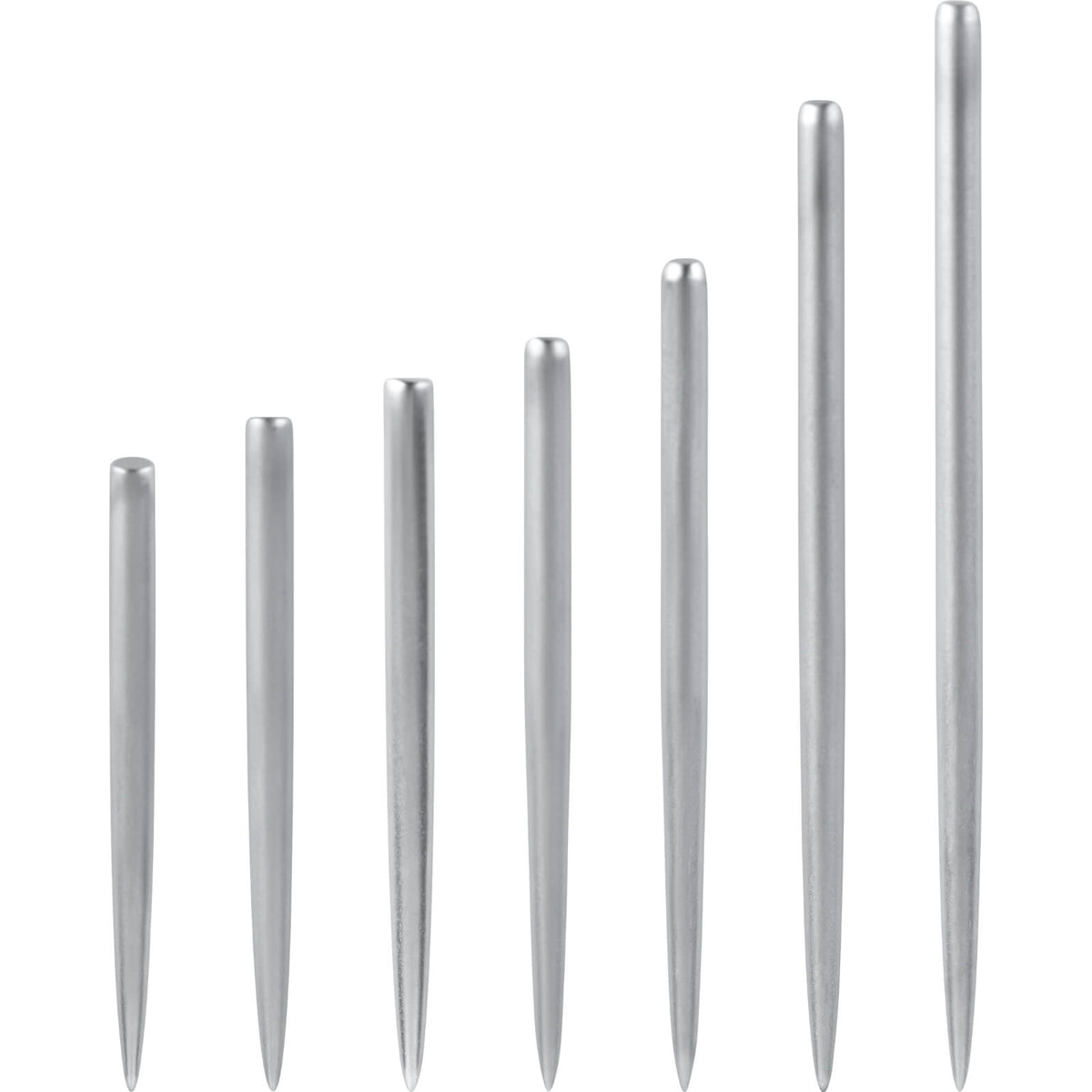 Point Accessories - One80 - Long Taper Dart Points - Silver - 32mm 34mm 36mm 38mm 42mm 50mm 55mm