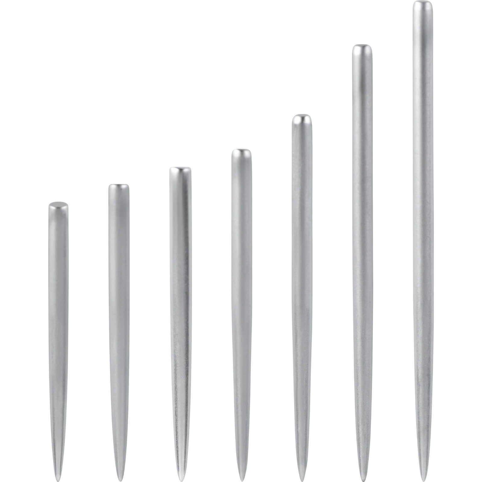 Point Accessories - One80 - Long Taper Dart Points - Silver - 32mm 34mm 36mm 38mm 42mm 50mm 55mm