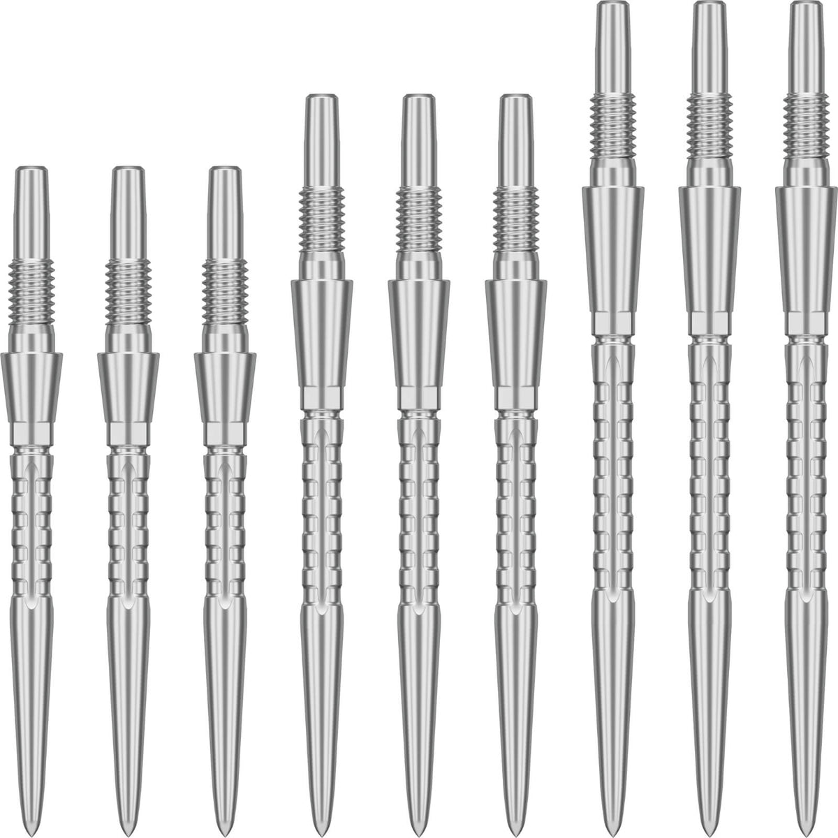 Point Accessories - Target - Swiss Storm Surge Dart Points - 26mm 30mm 35mm Silver / 26mm