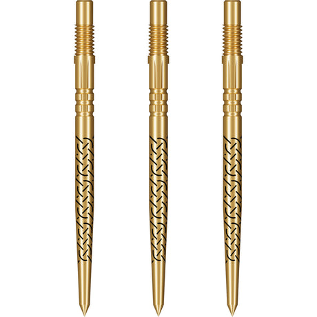 Shot - Kapene Gold Ti Turbo Dart Points - 30mm 35mm 40mm -