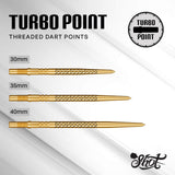 Shot - Kapene Gold Ti Turbo Dart Points - 30mm 35mm 40mm
