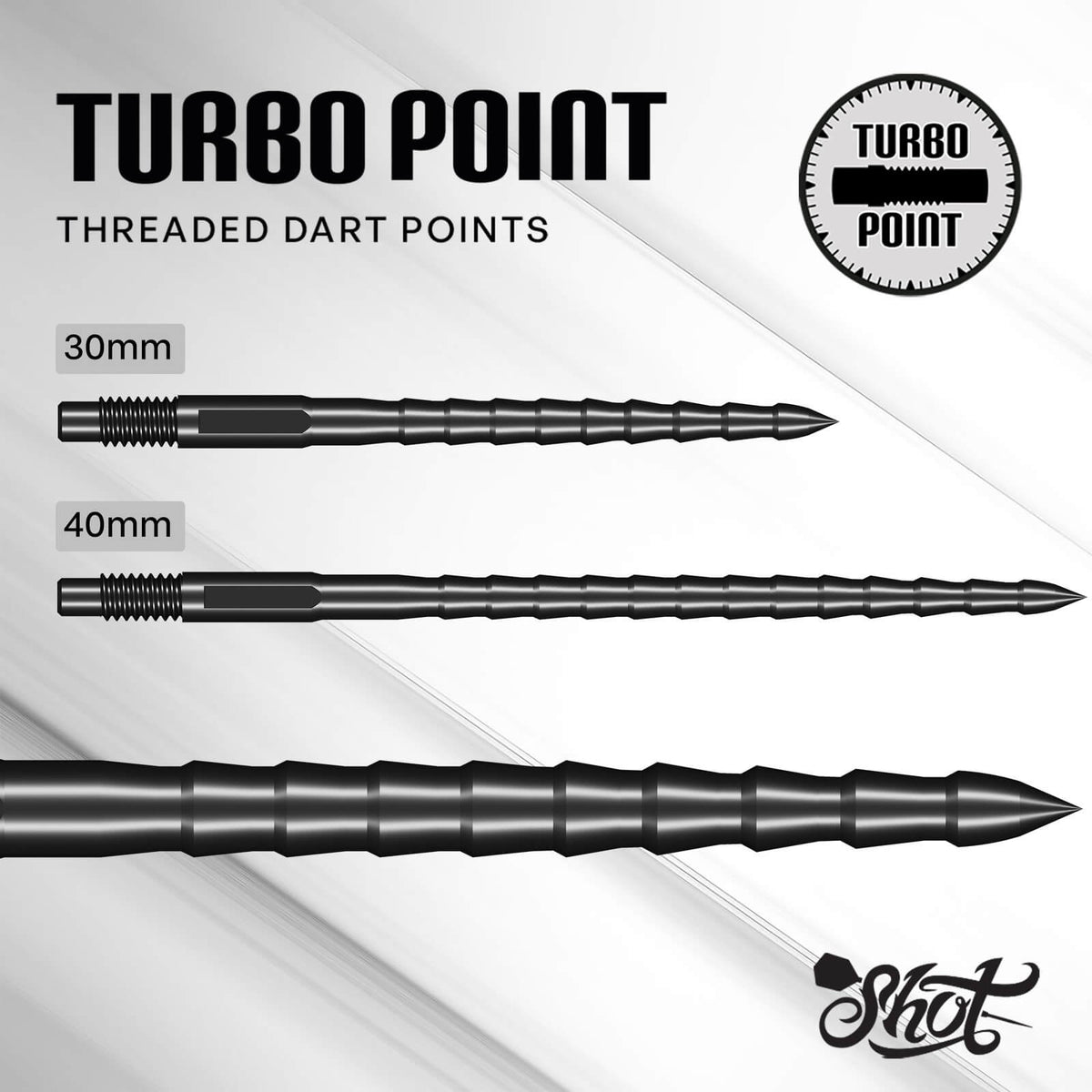Shot - RS Turbo Dart Points - 30mm 40mm