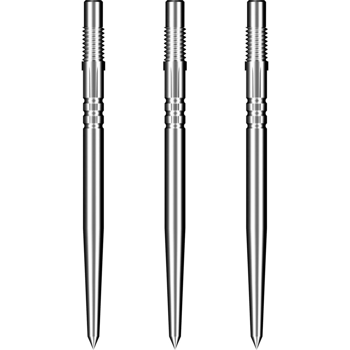 Shot - Silver Turbo Dart Points - 30mm 35mm 40mm