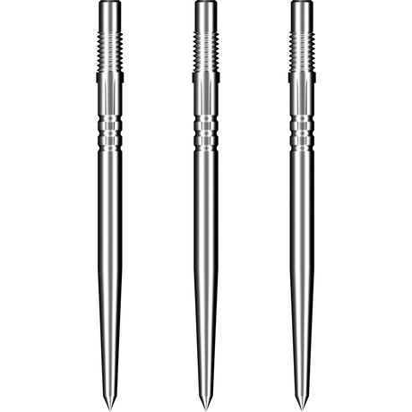 Shot - Silver Turbo Dart Points - 30mm 35mm 40mm -