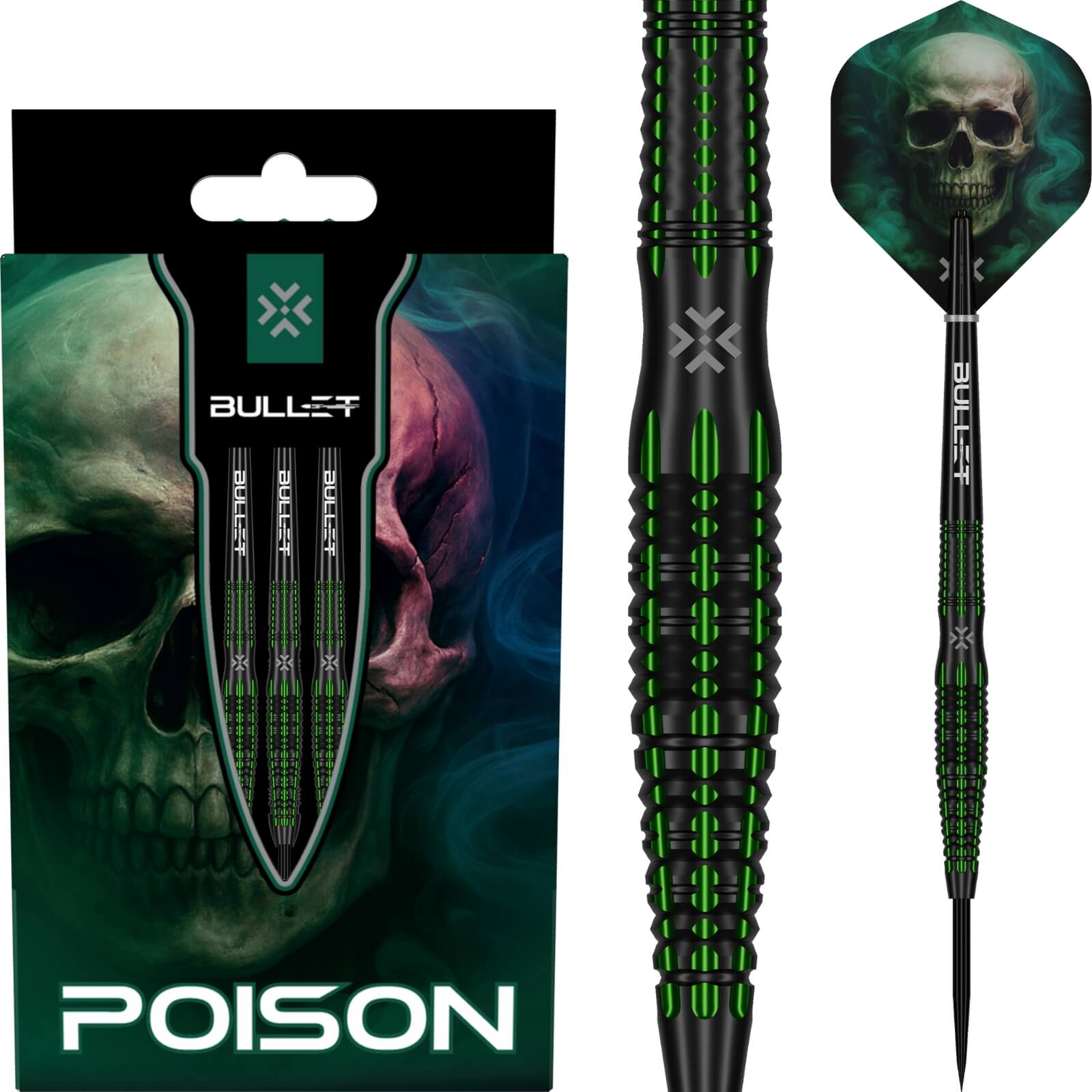 Bullet - Poison Darts - Steel Tip - 90% Tungsten - 22g 24g 26g
