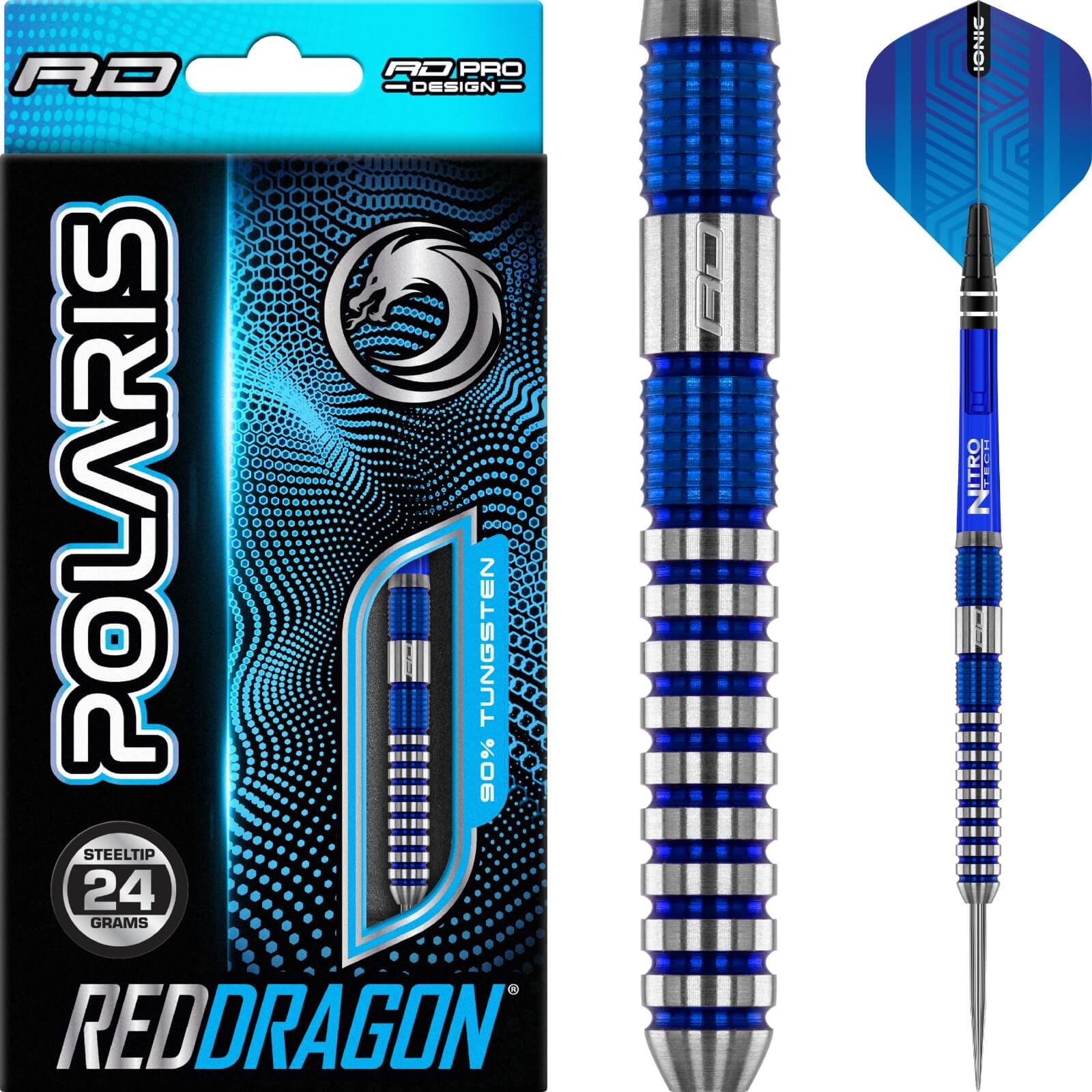 Darts - Red Dragon - Polaris Darts - Steel Tip - 90% Tungsten - 22g 24g 26g 