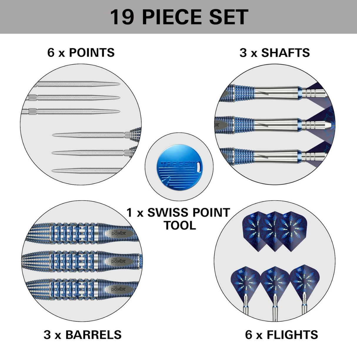 Target - Phil Taylor Gx2 Darts - Swiss Point - 95% Tungsten - 22g 24g 26g -