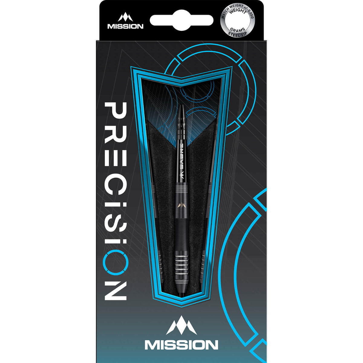 Darts - Mission - Precision Darts - Steel Tip - 90% Tungsten - 23g 25g