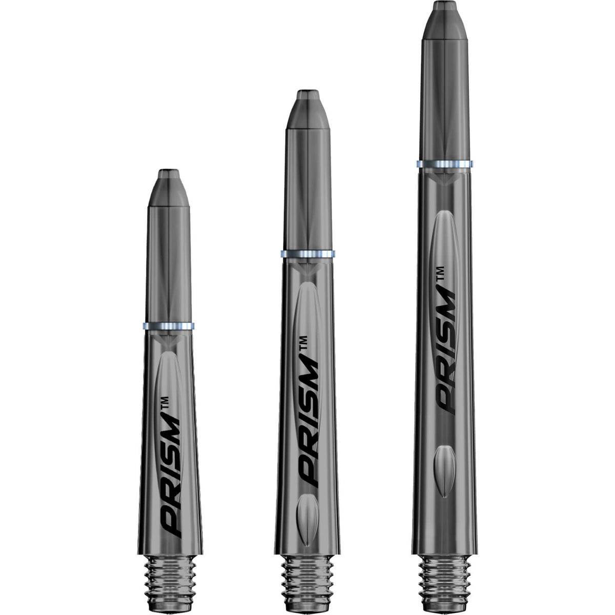 Dart Shafts - Winmau - Prism 1.0 Polycarbonate Dart Shafts Extra Short (27mm) / Black Tint