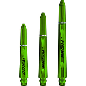 Winmau - Prism 1.0 Polycarbonate Dart Shafts - Extra Short (27mm) / Green