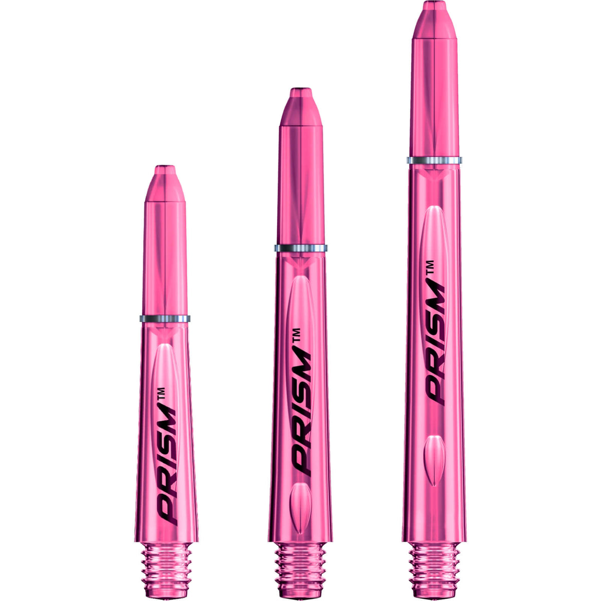Dart Shafts - Winmau - Prism 1.0 Polycarbonate Dart Shafts Extra Short (27mm) / Pink