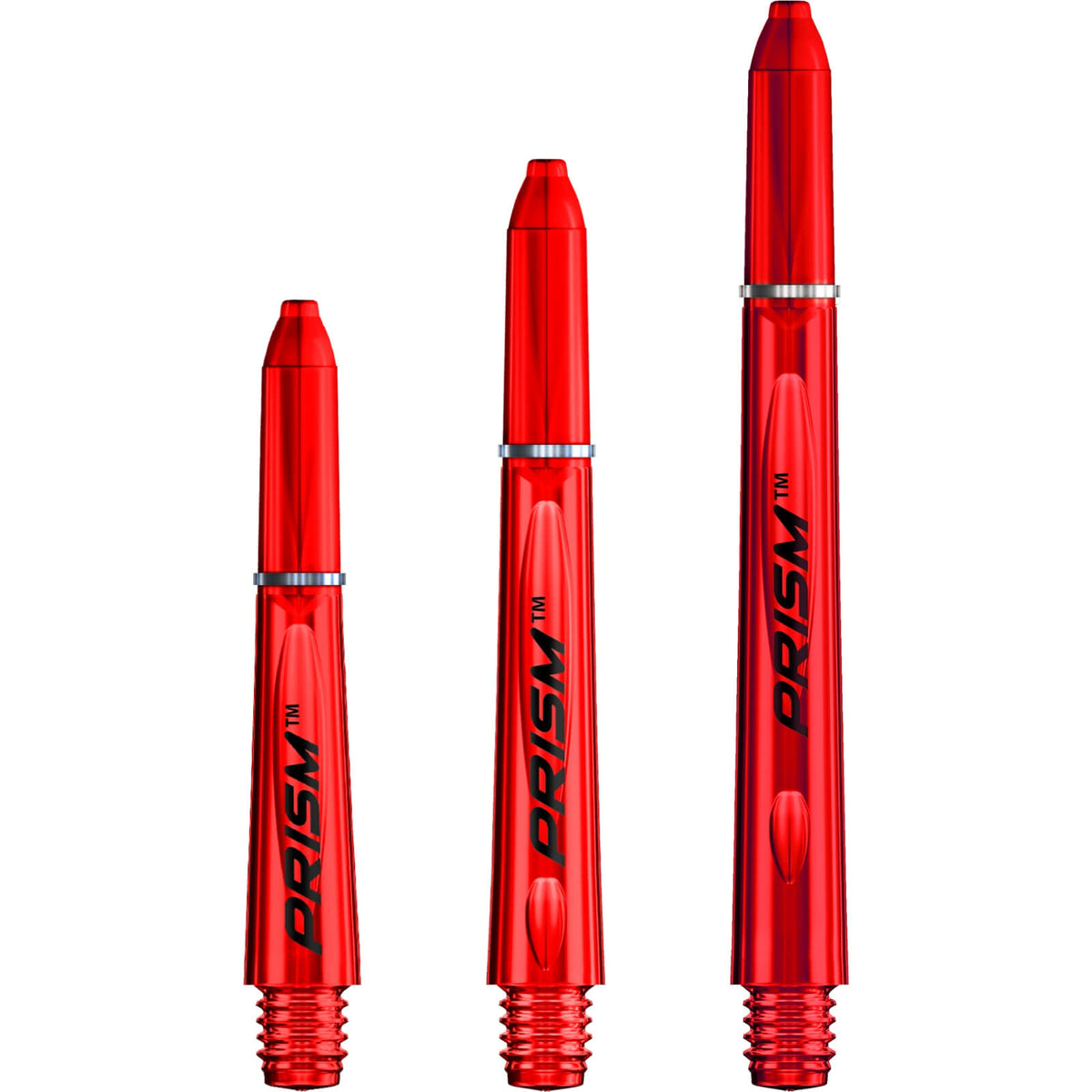 Dart Shafts - Winmau - Prism 1.0 Polycarbonate Dart Shafts Extra Short (27mm) / Red