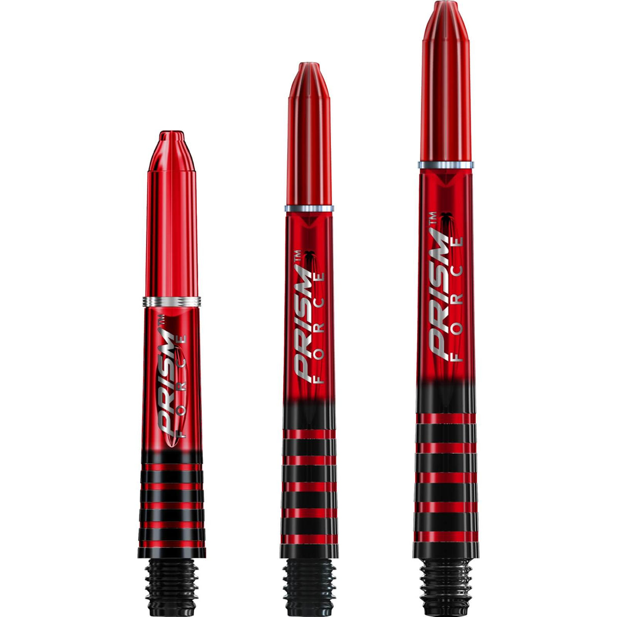 Winmau - Prism Force Polycarbonate Dart Shafts - Short (35mm) / Red