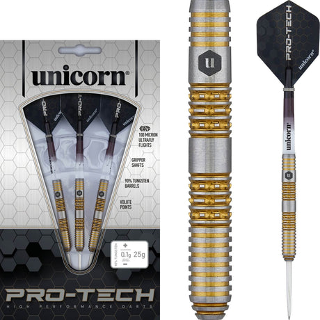Unicorn - Pro-Tech Style 6 Darts - 90% Tungsten - 23g 25g 27g -
