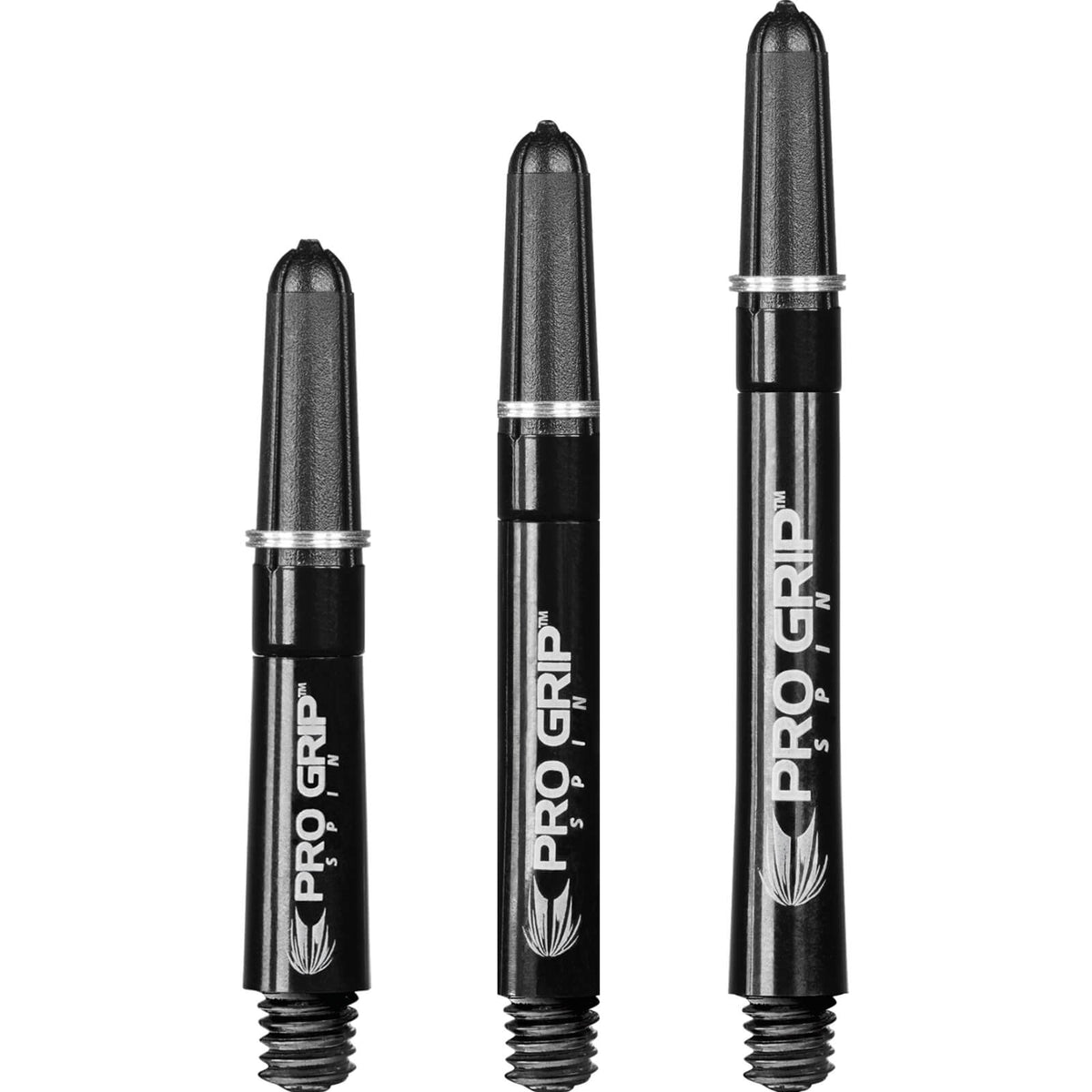Dart Shafts - Target - Pro Grip Spin Polycarbonate Dart Shafts Short (34mm) / Black