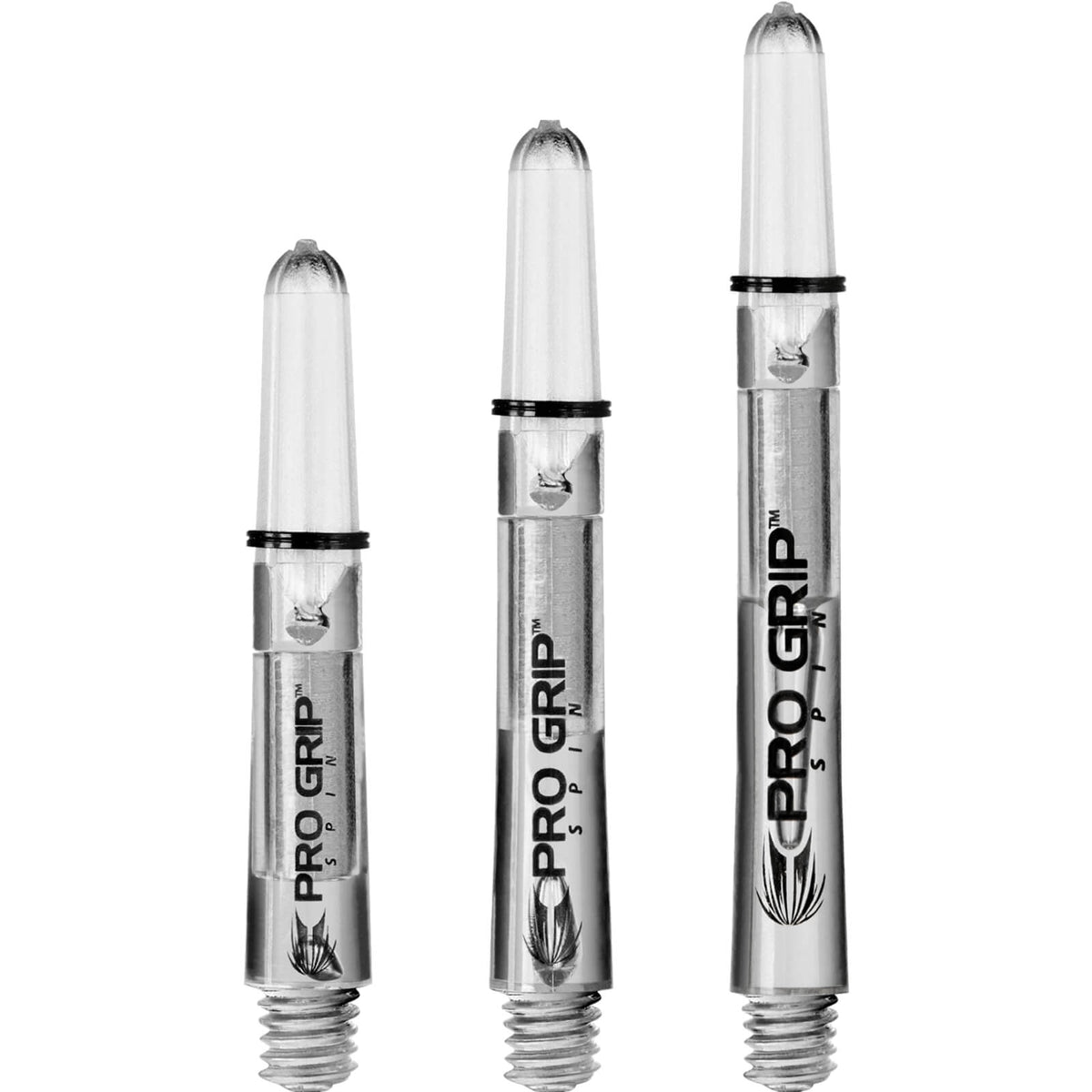 Dart Shafts - Target - Pro Grip Spin Polycarbonate Dart Shafts Short (34mm) / Clear