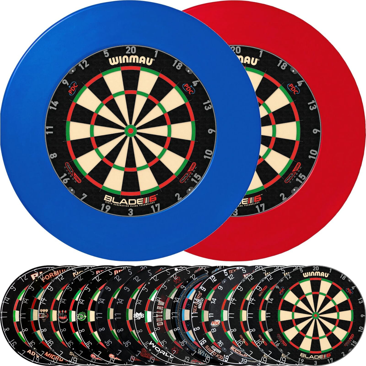 Surrounds &amp; Dartboards - Unicorn - Professional Dartboard Surround &amp; Dartboard Bundle - Choose Your Board 
