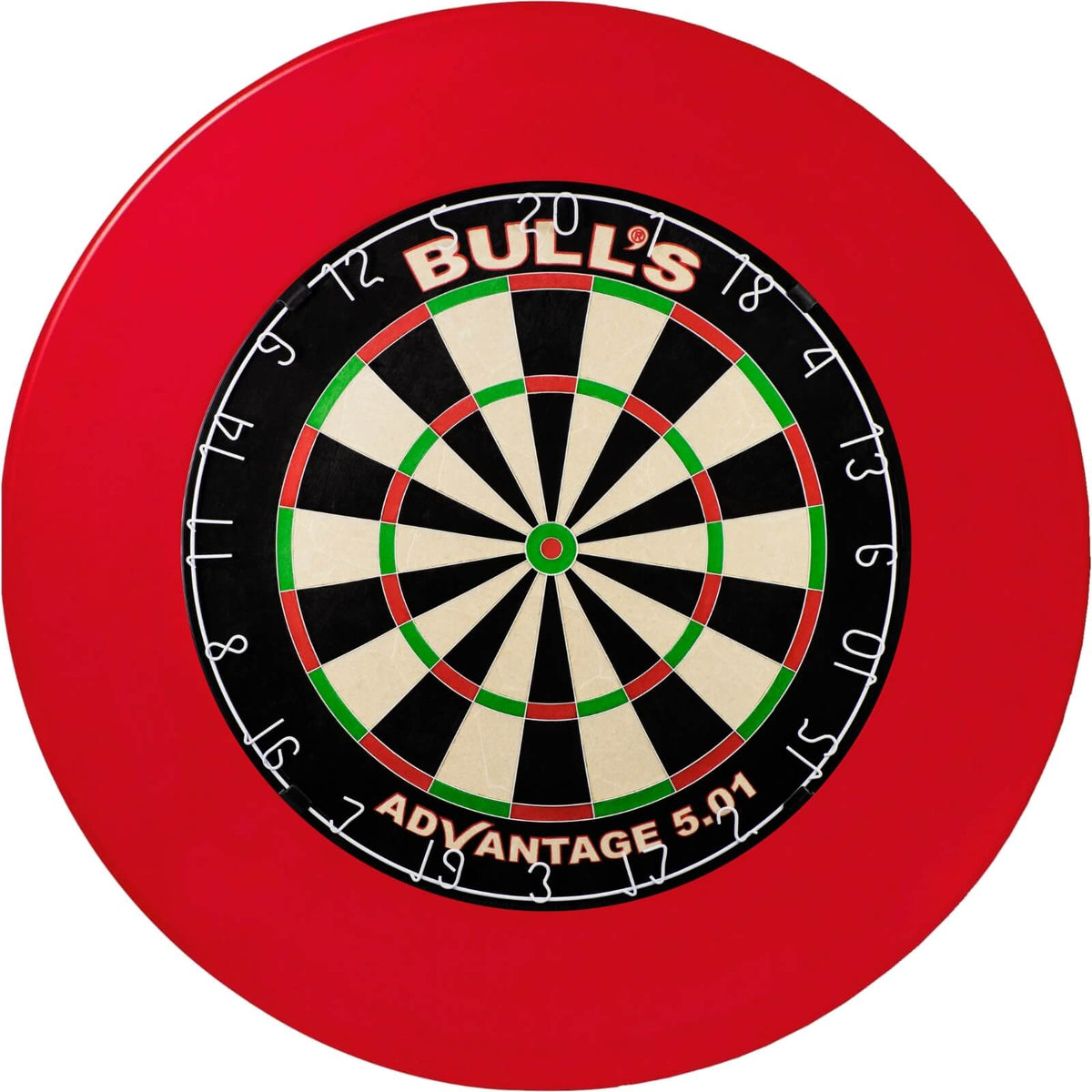 Surrounds &amp; Dartboards - Unicorn - Professional Dartboard Surround &amp; Dartboard Bundle - Choose Your Board Red / Bulls NL - Advantage 501